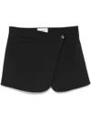 Coperni Jupe Courte Asymétrique In Black