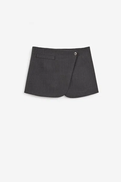 Coperni Tailored Mini Skirt In Grey