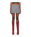 Coperni Gray Tailored Miniskirt In Gray