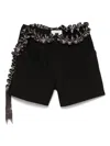 Coperni Pleated Ribbon Tailored Shorts