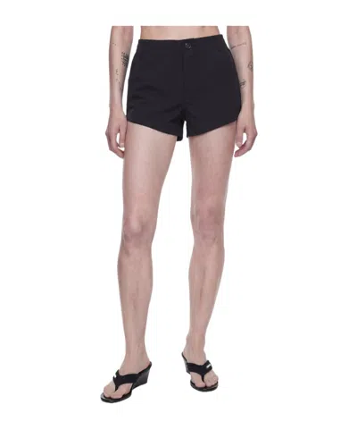 Coperni Elastic Waistband Shorts In Brown