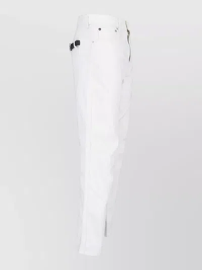Coperni Tailored Trousers Back Pockets Belt Loops In White
