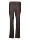 Coperni Pinstriped Straight-leg Trousers In Brown