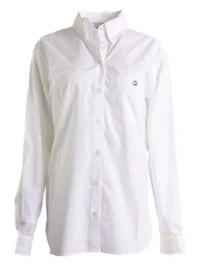 Coperni Tailored White Button-up Shirt With Classic Collar
