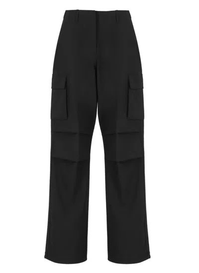 Coperni Logo-patch Wide-leg Trousers In Black