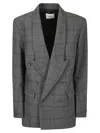 Coperni Double-breasted Tailored Jacket In Grey