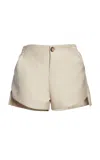 Coperni Tailored Wool Mini Shorts In Brown