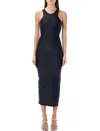 Coperni Embellished Satin-jersey Midi Dress