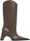 Coperni Taupe Cowboy Bridge Tall Boots In Brown