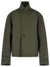 Coperni 'technical' Green Wool Blend Jacket In Green