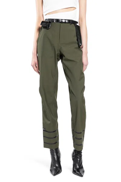 Coperni Technical Tailored Pants In Green