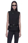 Coperni Technical Tailored Vest In Black