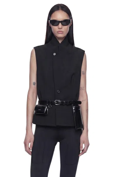 Coperni Technical Tailored Vest In Black