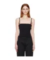 Coperni Thin Shoulder Strap Jumpsuit In Black