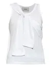 Coperni Top With Tie In White