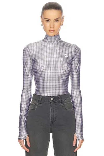 Coperni Tight High Neck Top In Green