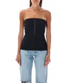 Coperni Strapless Bustier Open Back Top