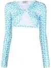Coperni Top In Azur/white