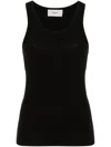 Coperni Sleeveless Scoop Neck Top In Black