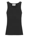 Coperni Lightweight Logo Tank Top In Black In Black
