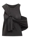 Coperni Round Neck Sleeveless Vest In Black