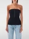 Coperni Strapless Bustier Open Back Top In Schwarz