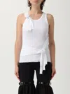 Coperni Distressed Rose Rib Tank Top