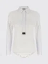 Coperni Bodysuit Collar Pointed Long Sleeves In White