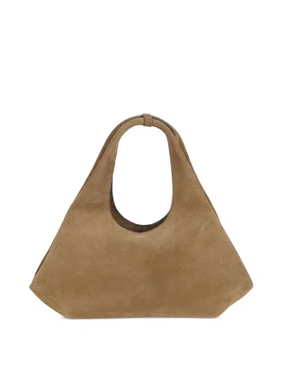 Coperni Top Handle Folded Shoulder Bag In Brown