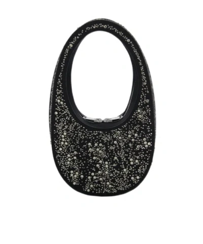Coperni Top Handle Mini Bag In Black Silver