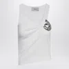 Coperni Emoji Embellished Cotton Tank Top In White