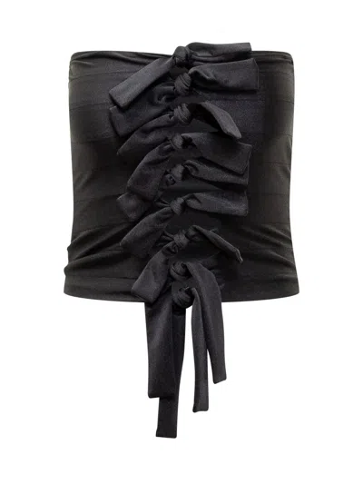 Coperni Top With Knots In Black