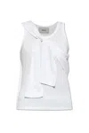 Coperni Top With Tie In White