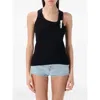 Coperni Women Black Cotton Tank Top In Black