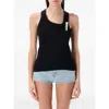 Coperni Women Black Cotton Tank Top