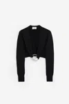 Coperni Logo Knitted C Top In Black