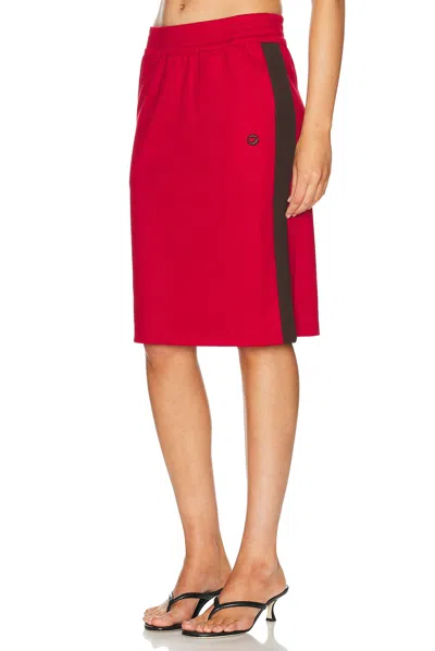 Coperni Track Skirt In Red