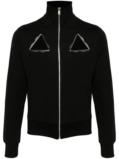 Coperni Triangle Cut-out Track Jacket In 黑色