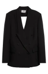 Coperni Tailored Double Breasted Jacket In Black