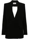 Coperni Tailored Double Breasted Jacket In Black