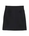 Coperni Trompe L'oeil Pocket Fitted Mini Skirt In Black