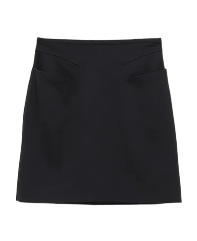 Coperni Trompe L'oeil Pocket Fitted Mini Skirt In Black