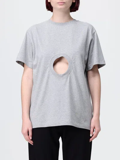 Coperni T-shirt Woman Color Pearl In Gray