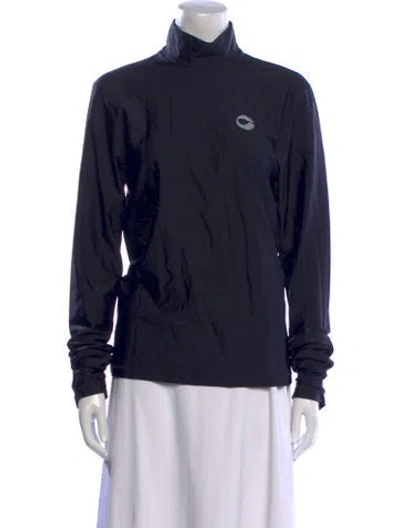 Pre-owned Coperni Turtleneck Long Sleeve Sweatshirt In Blue