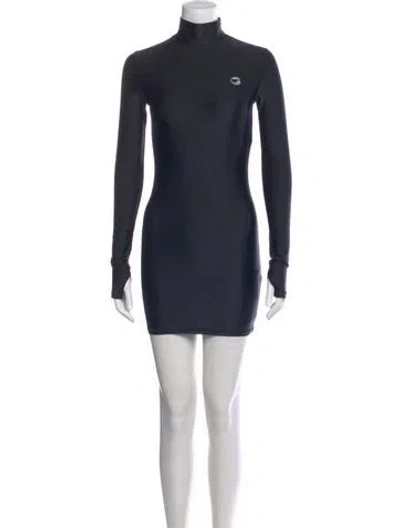 Pre-owned Coperni Turtleneck Mini Dress W/ Tags In Blue