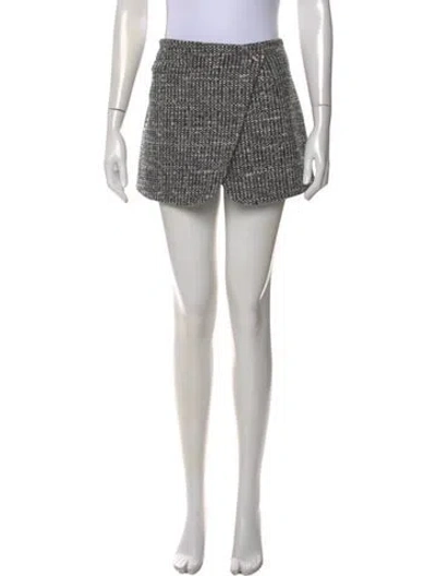 Pre-owned Coperni Tweed Pattern Mini Skirt In Black