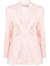 Coperni Twisted Cut-out Blazer In Pink