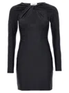 Coperni Twisted Dress In Black