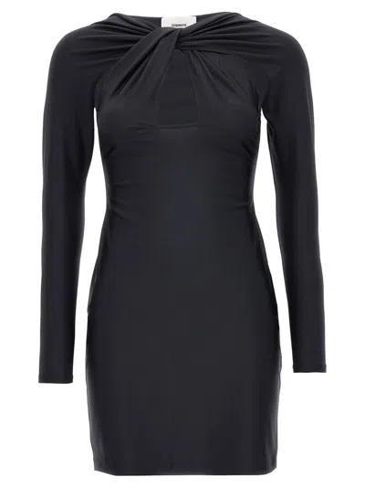 Coperni 'twisted Cut-out' Dress In Black