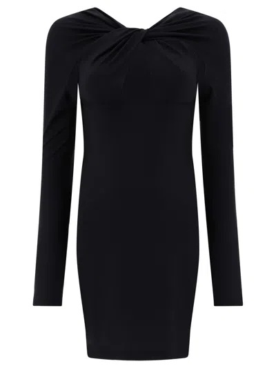 Coperni "twisted Cut-out" Dress In Black